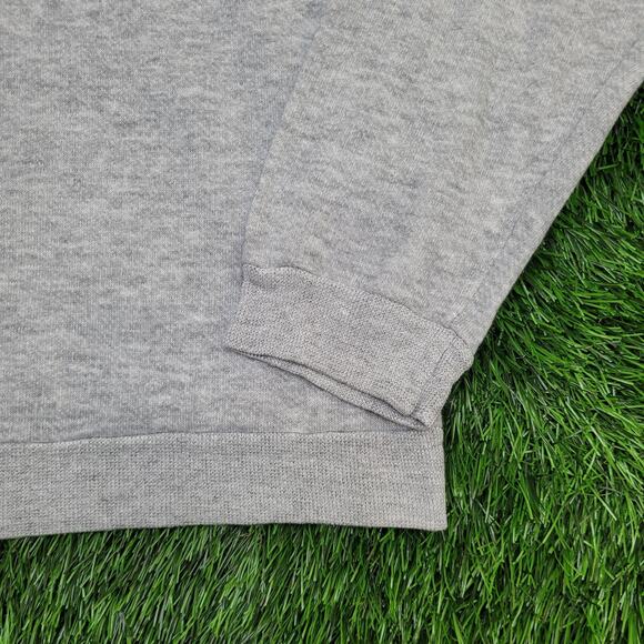 Vintage 90s Campus Collared Sweatshirt Large 22x23 Crop - Picture 10 of 12